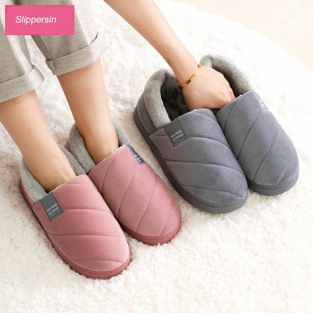 Unisex Slippers Fur Slip On House Slippers Soft and Warm House Shoes Indoor F/1 