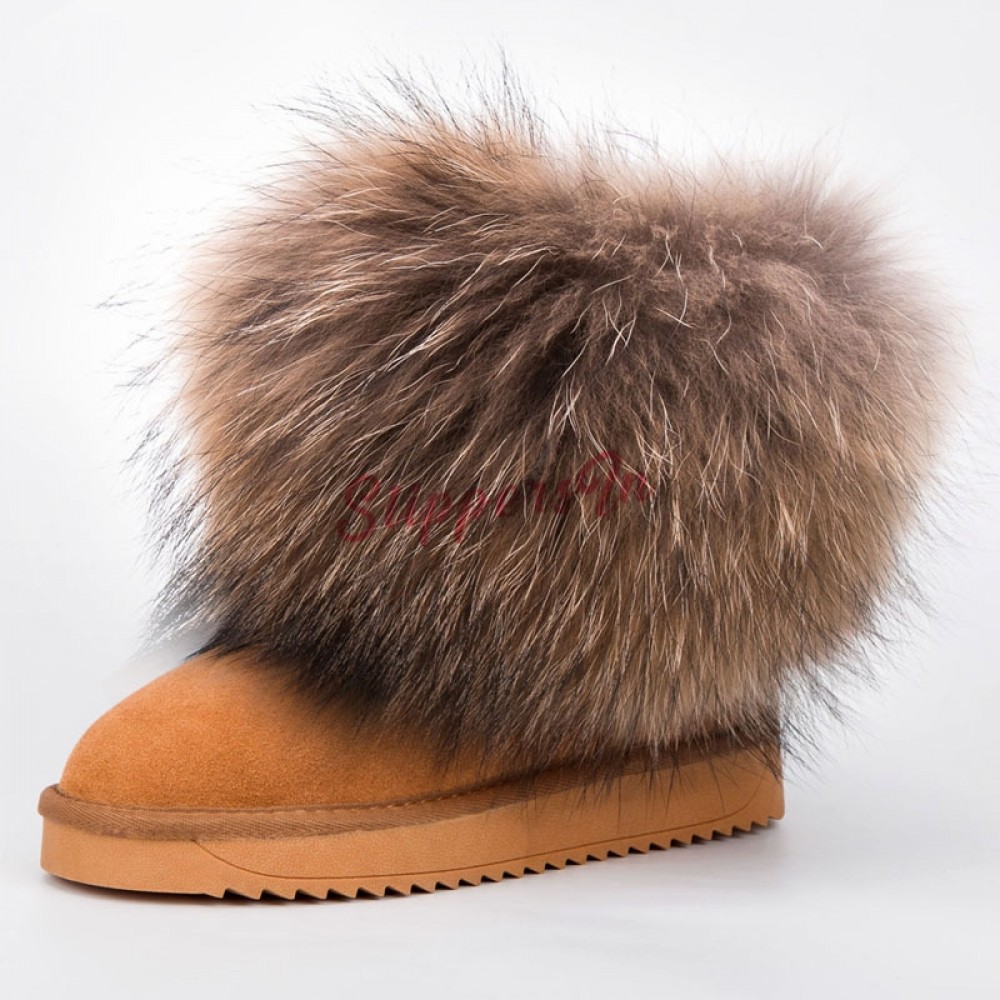 Women's Faux Fur Boot Furry Fluffy Short Snow Boot A | ciudaddelmaizslp ...