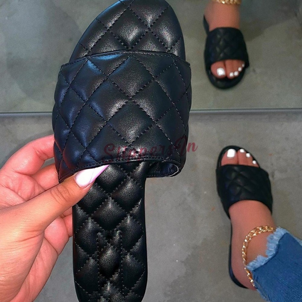 ugly Suspect Attempt Comfortable Slide Sandals Puffy Women's Slide Shoes