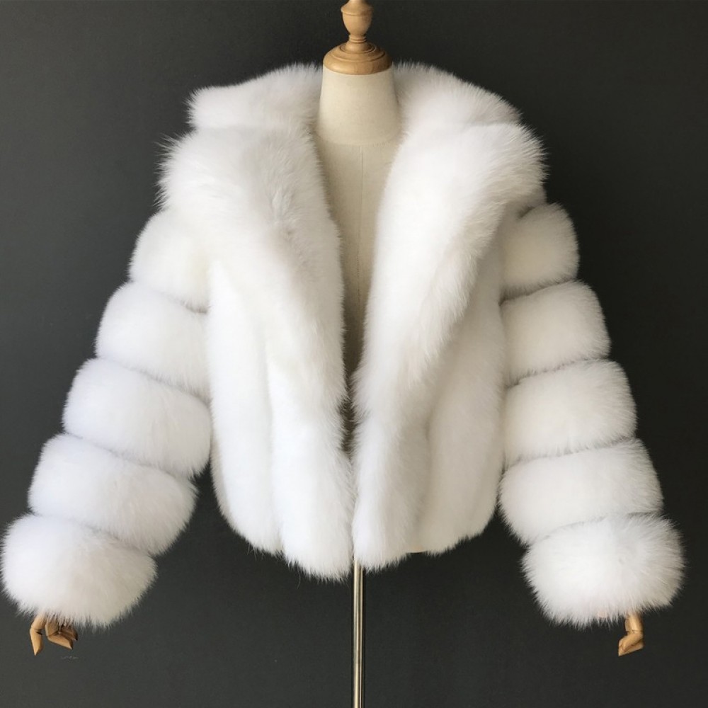 Women's Faux Fur Jacket Fluffy Bubble Short Fur Coat