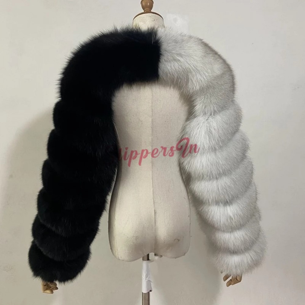 Faux Fur Long Sleeves Women's Furry Long Sleeves Scarf