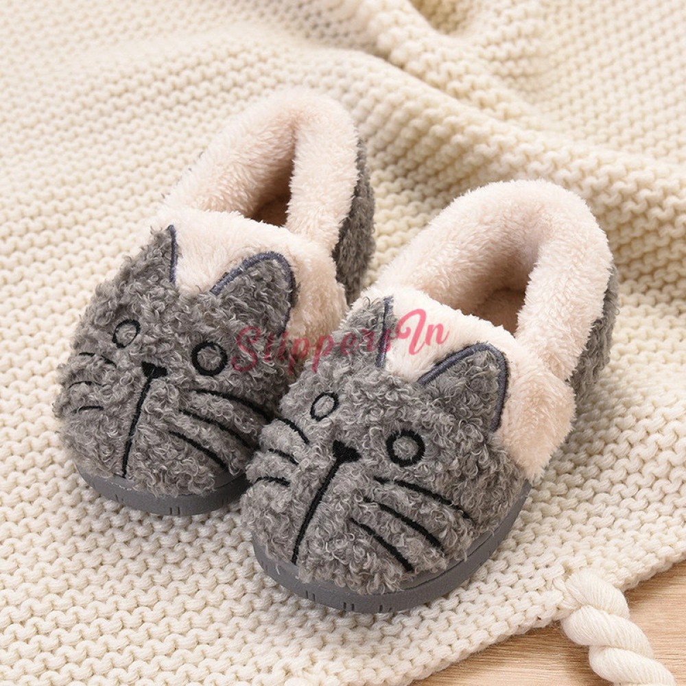 Girls Wild Cat Slippers All Sole Girls Shoes Slippers 