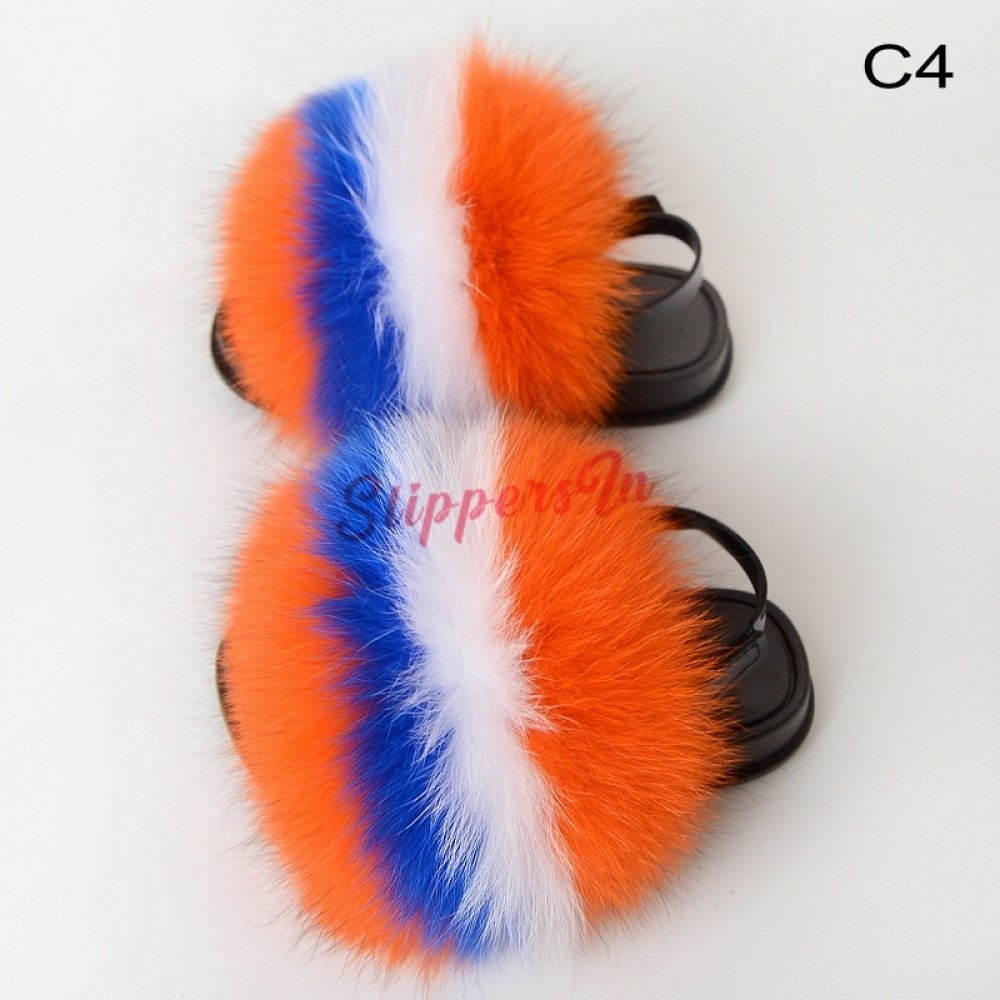 Buy > fluffy slides with backstrap > in stock