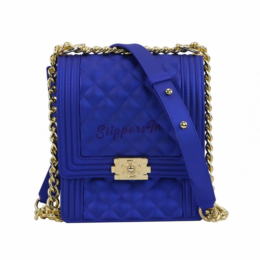 Bags, Royal Blue Jelly Purse