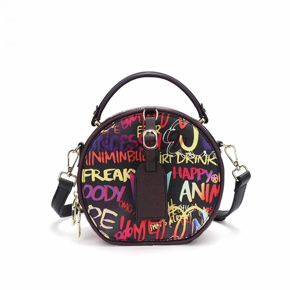 Qoo10 - women fashion punk handmade graffiti spoof platinum bag