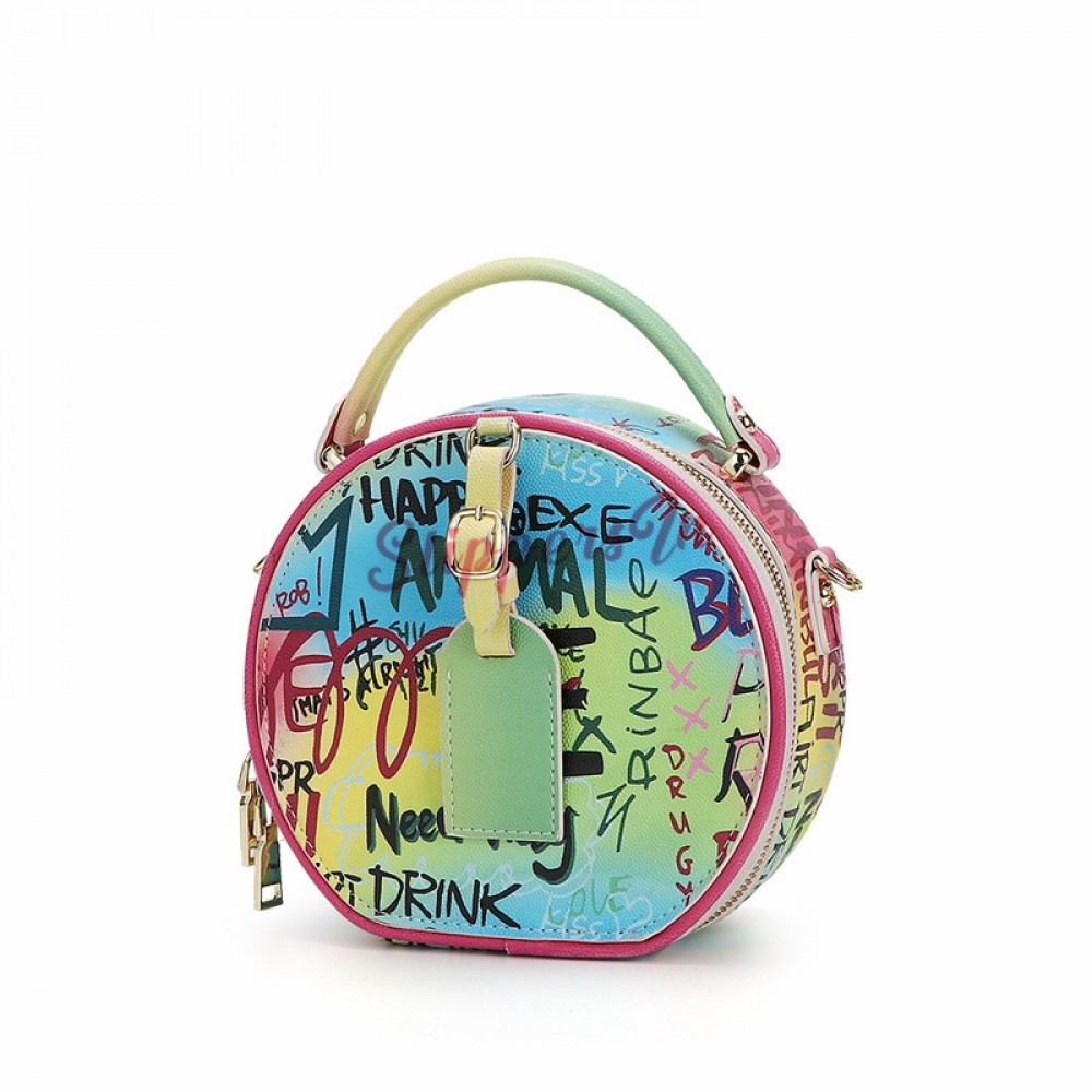 Luxury Brands Women's Bag New Fashion Rivet Graffiti Messenger Small Square  Bags Purses And Handbags Designer High Quality Party - Crossbody Bags -  AliExpress