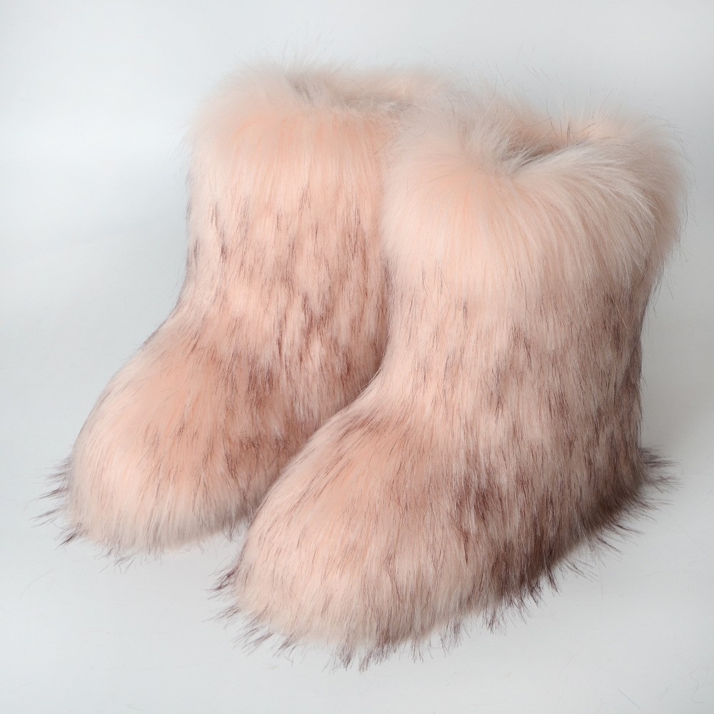 Knee High Faux Fur Yeti Boots