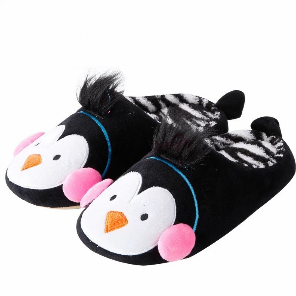 Christmas Penguin Slippers for Women and Girls Cute Animal Scuff Slippers