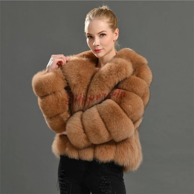 Women S Faux Fur Jacket Fluffy Bubble, Brown Faux Fur Coat Cropped