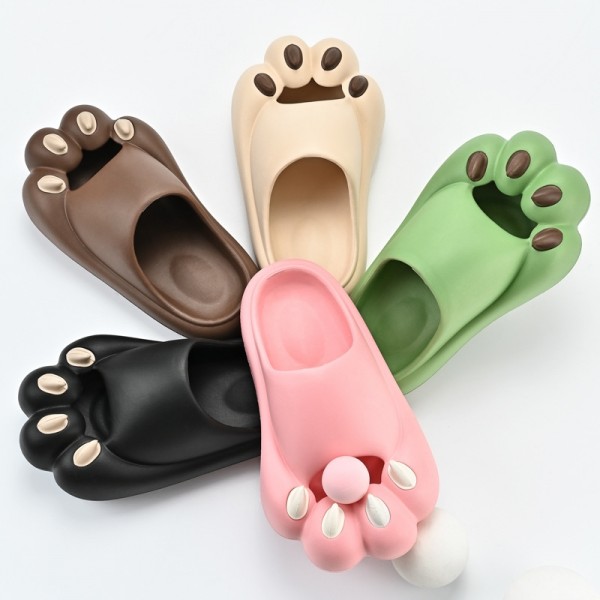 Cat Paw Slides Summer Cushioned Slippers for Women and Men