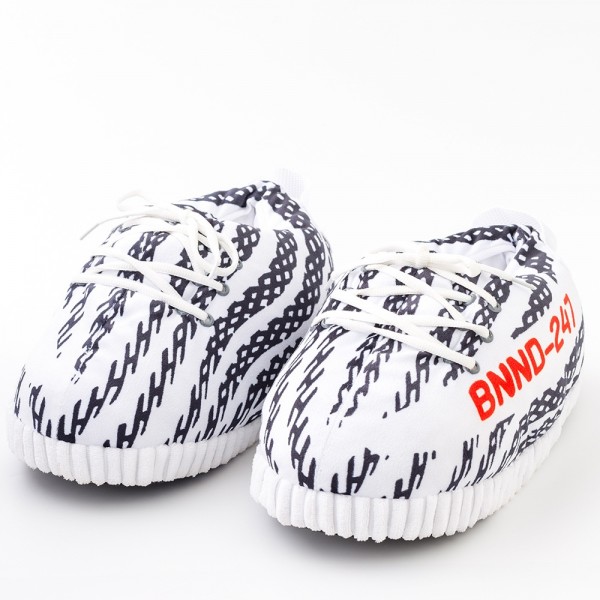 Unisex Sneaker Slippers Warm Plush House Shoes