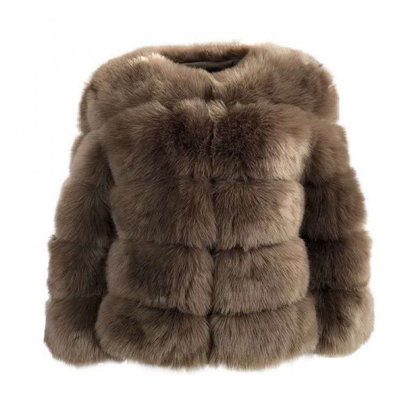 Women's Faux Fur Jackets Bubble Fluffy Outerwear