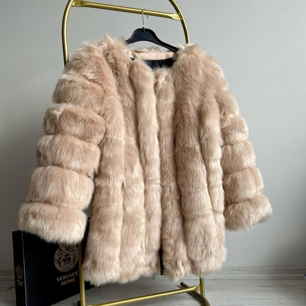 Fluffy Faux Fur Coat Women's Puffy Fur Overcoat