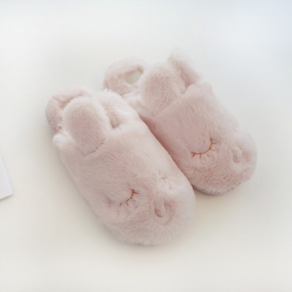Cute Bunny Slippers For Girls Pink Womens House Slippers