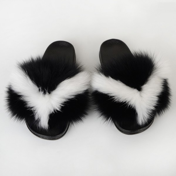 New Arrival Fur Slides Fluffy Big Furry Sandals