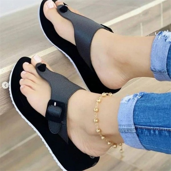 Platform Flip Flops Lightweight Beach Sandals for Women