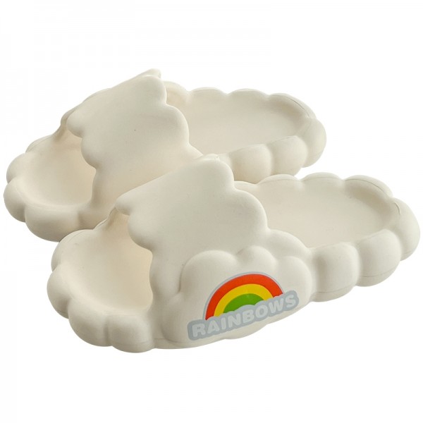 Cloud Slides Rainbow Print Pool Slippers for Women