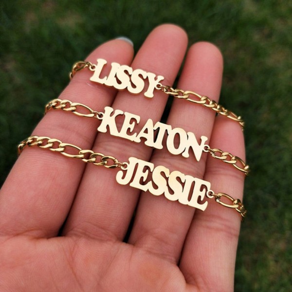 Custom Name Anklet Gold Chain Personalized Anklets for Women