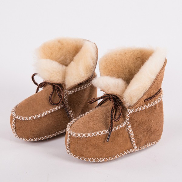 Winter Fleece Kids Slippers Warm Wool Toddler Boots