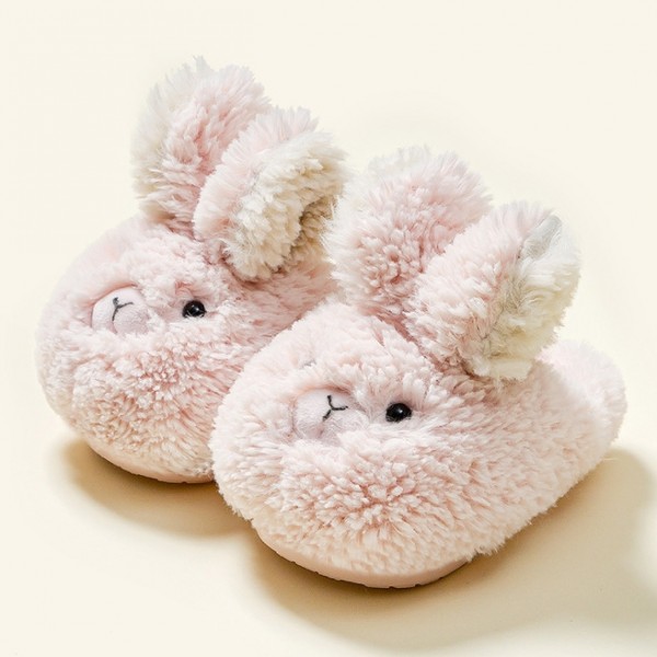 Bunny Slippers for Toddlers and Kids Warm House Scuff Slipper