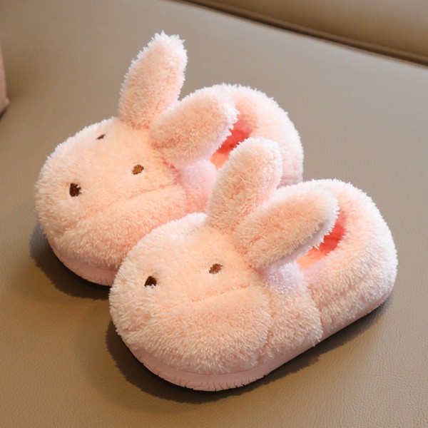 Toddlers and Kids Bunny Plush Slippers Warm House Shoes