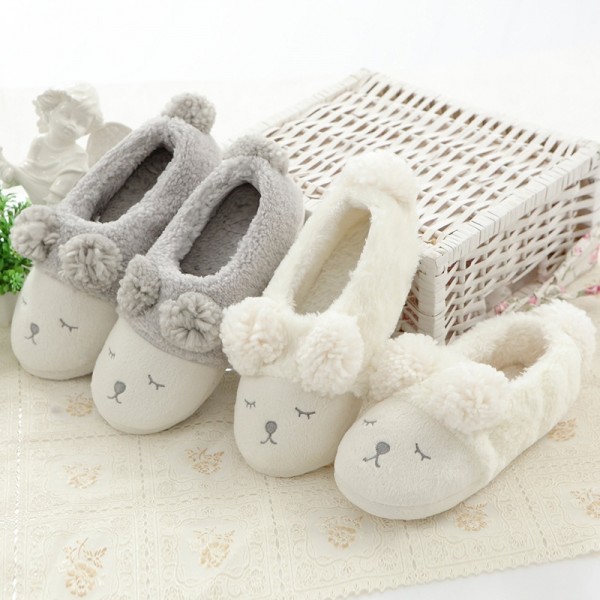 Sheep Slippers Warm Plush House Shoes for Women
