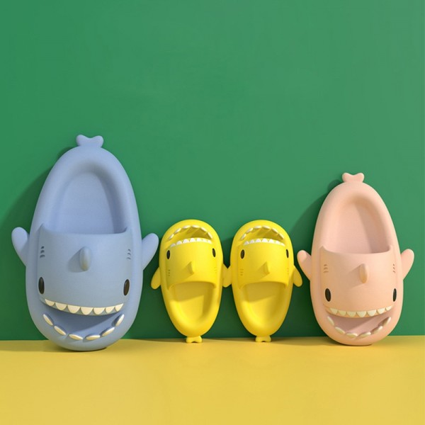 Unisex Shark Slides for Adults and Kids Cushioned Cloud Slippers