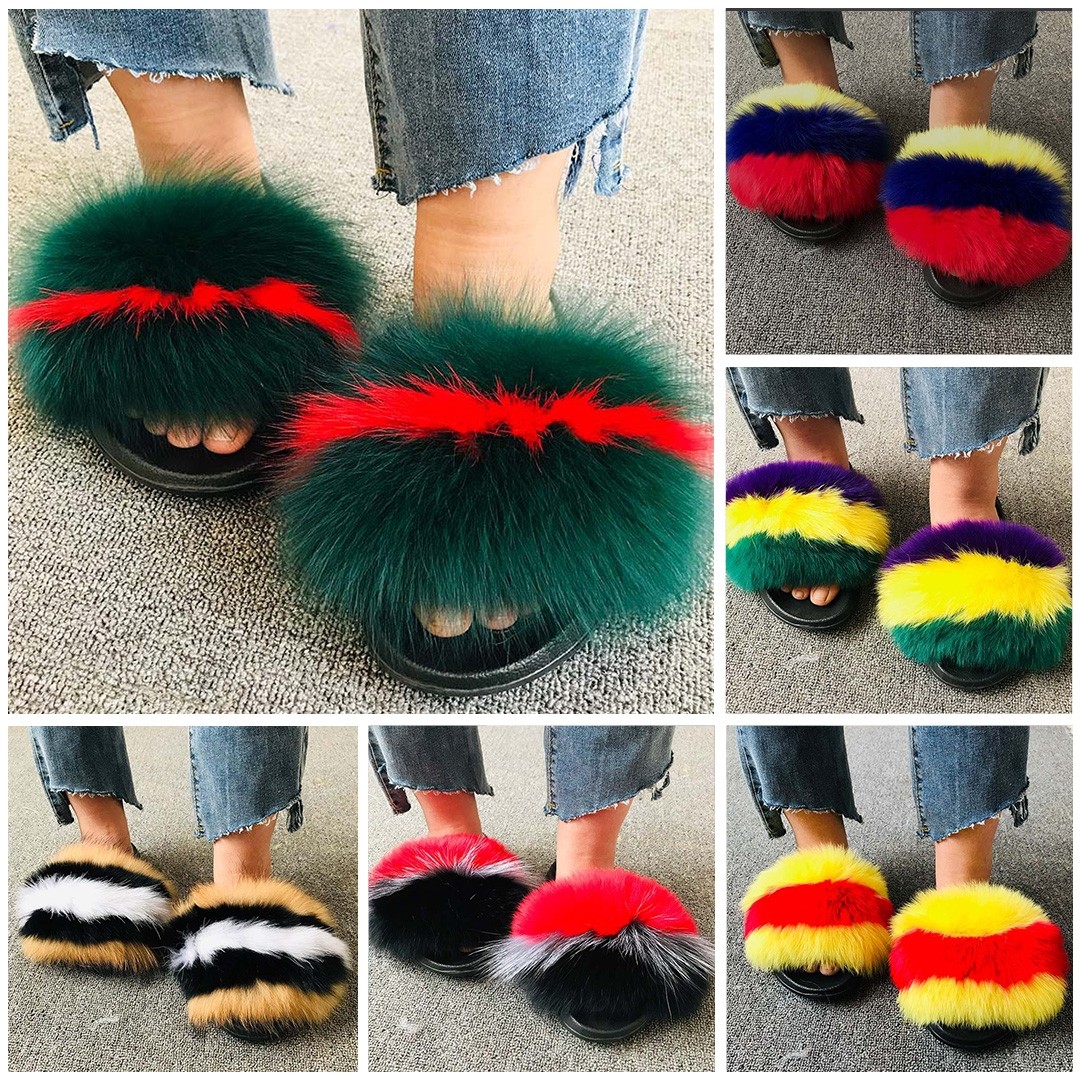Fur slides are officially summer's 2017 must on.