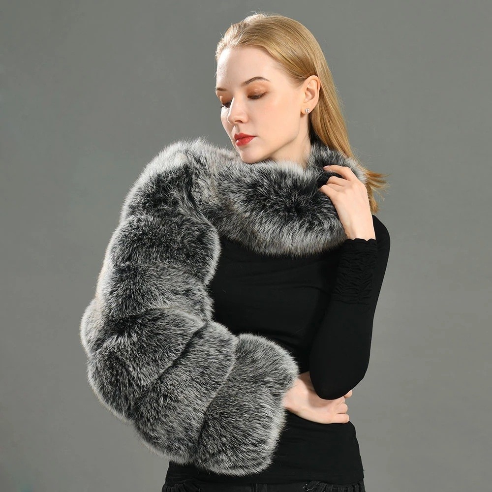 faux fur long sleeve