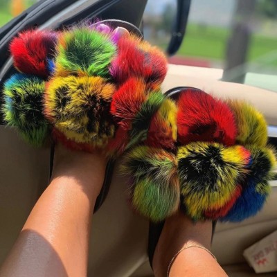 Japanese Simple Solid Color House Slippers For Women Girls Cute Fluffy  Winter Warm Home Slippers Woman Fur Shoes | Fruugo MY